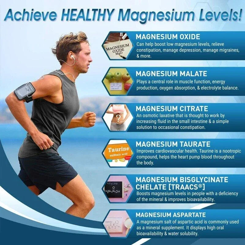 1000mg Magnesium Complex Capsules 8 in 1