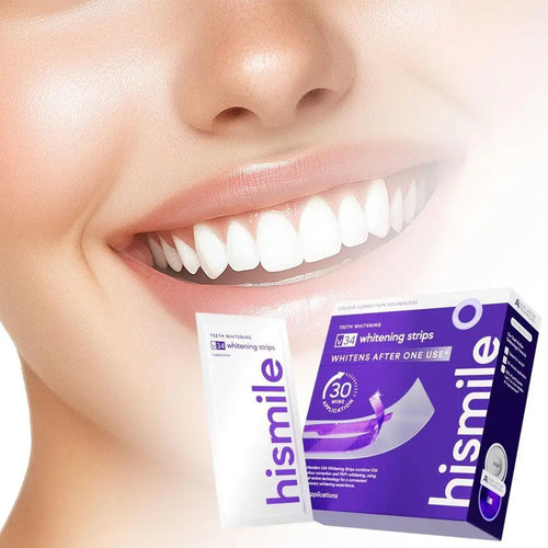 Dr.Clean Purple BrightSmile Whitening Strips - 34 Strips SHIPPED FROM USA
